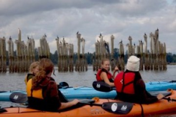 Kayakers on the Duwamish